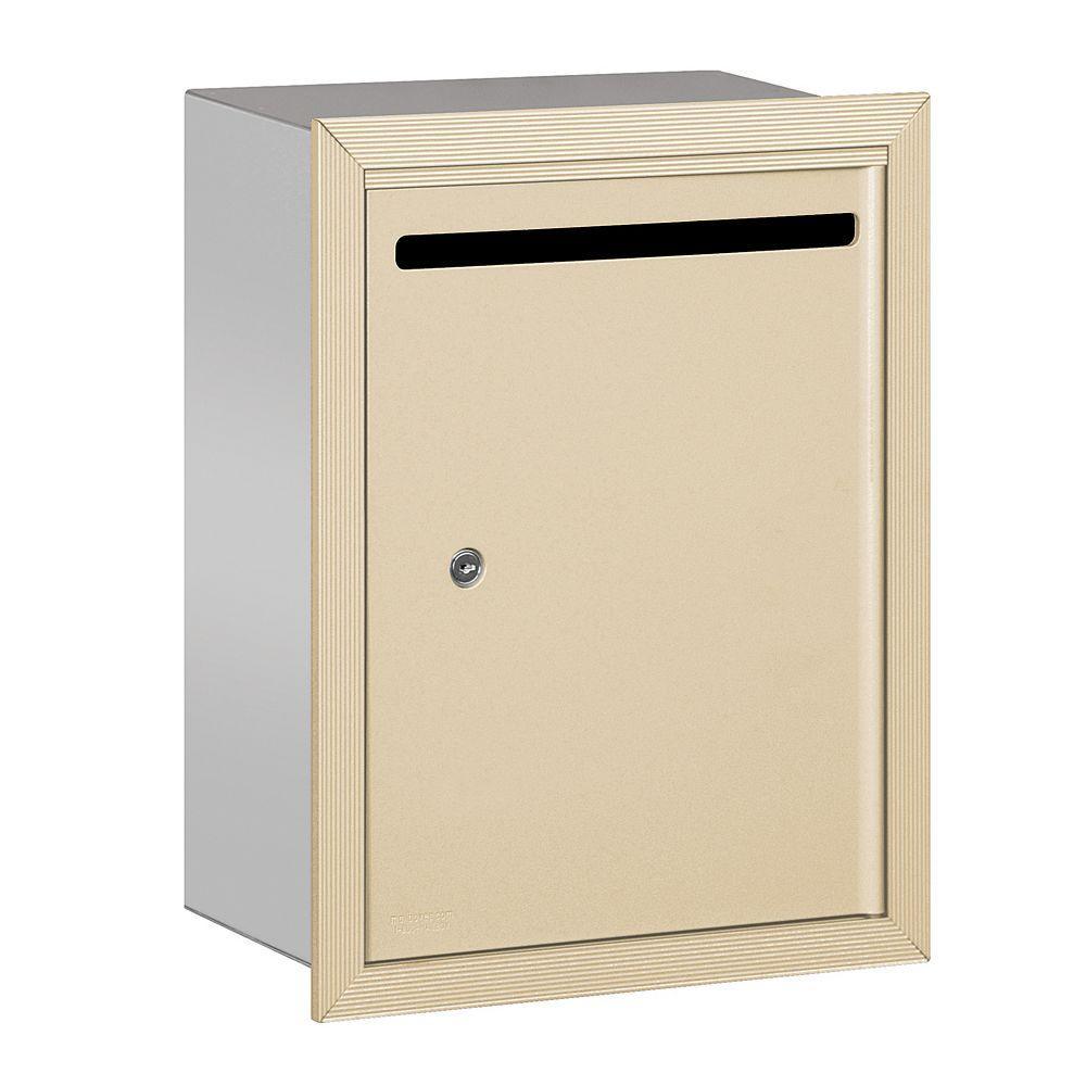 2240 Series Bronze Standard Recessed-Mounted Private Letter Box with Commercial Lock - Super Arbor
