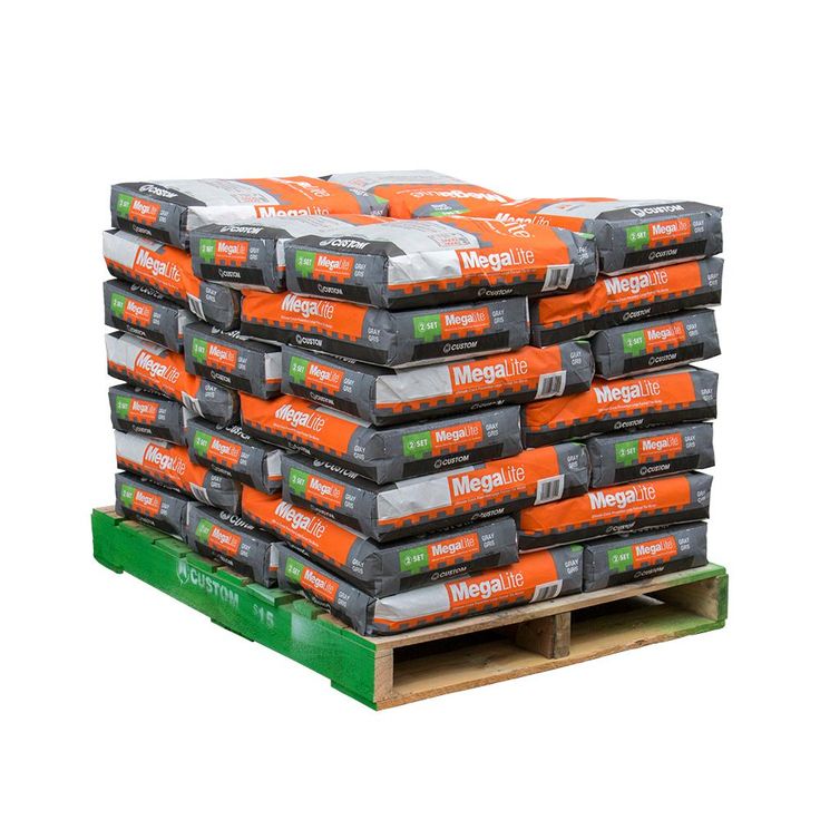 Custom Building Products MegaLite 30 lb. White Crack Prevention Mortar (35 Bags / Pallet)