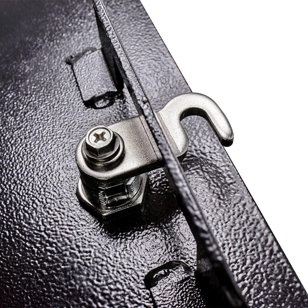 Locking Post Mount Mailbox with High Security Reinforced Patented Locking System, Black - Super Arbor
