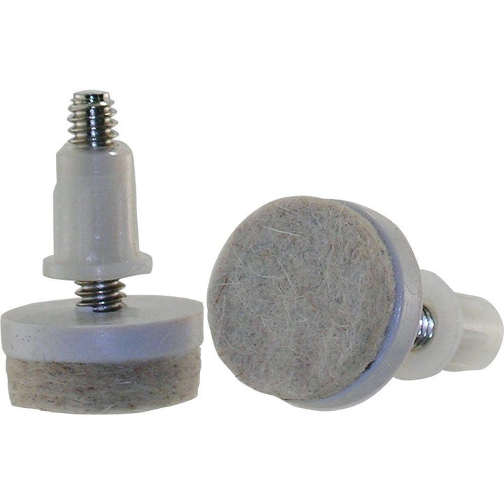 1-1/2 in. Threaded Stem Furniture Glides with Felt Base (4 per Pack) - Super Arbor