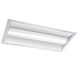 Commercial Electric 2 ft. x 4 ft. 100-Watt Equivalent Integrated LED White Troffer Light Kit Retrofit 5500 Lumen 4000K Bright White (4-Pack)