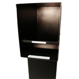Manchester Bronze Column Mount Locking Drop Chute Mailbox with Agave Logo - Super Arbor