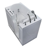 Nova Heated 5 ft. Walk-In Air and Whirlpool Jetted Tub in White with Chrome Trim - Super Arbor