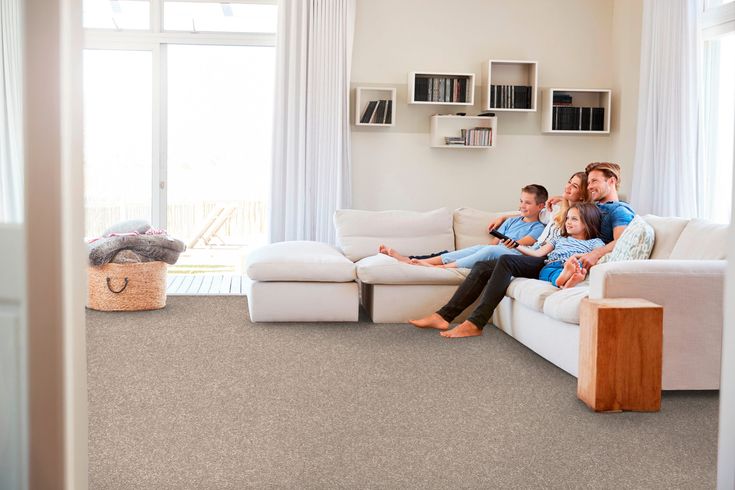 STAINMASTER Essentials Blue Diamonds III 15-ft Tree Bark Textured Carpet (Indoor)