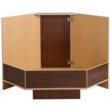 Benton Ready-to-Assemble 36 in. x 34.5 in. x 24.6 in. Corner Sink Base Cabinet in Amber - Super Arbor