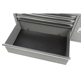 56 in. W x 24.5 in. D 5-Drawer 1-Door Tool Chest Mobile Workbench with Solid Wood Top in Matte Gray