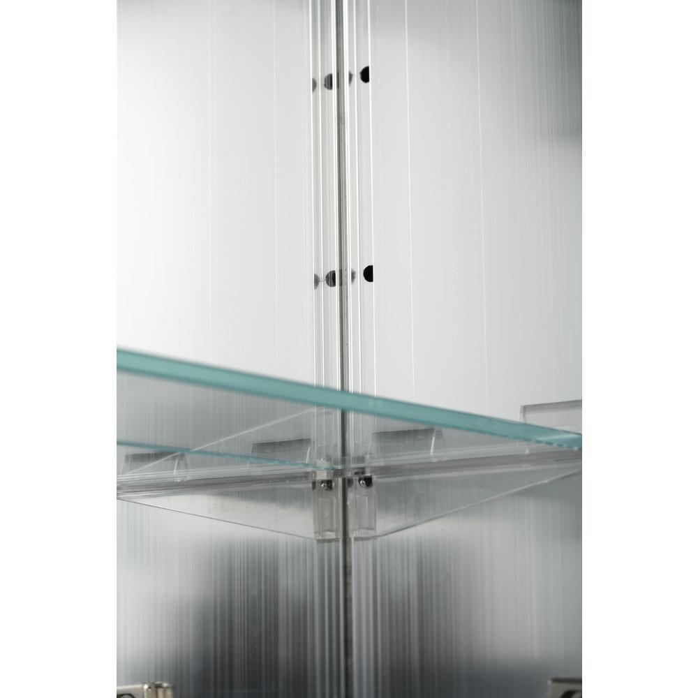 30 in. x 26 in. Recessed or Surface Mount Triple Door Tri-View Medicine Cabinet - Super Arbor