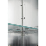 30 in. x 26 in. Recessed or Surface Mount Triple Door Tri-View Medicine Cabinet - Super Arbor