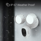 Wired Outdoor Smart Floodlight Security Camera with Alarm System - Super Arbor