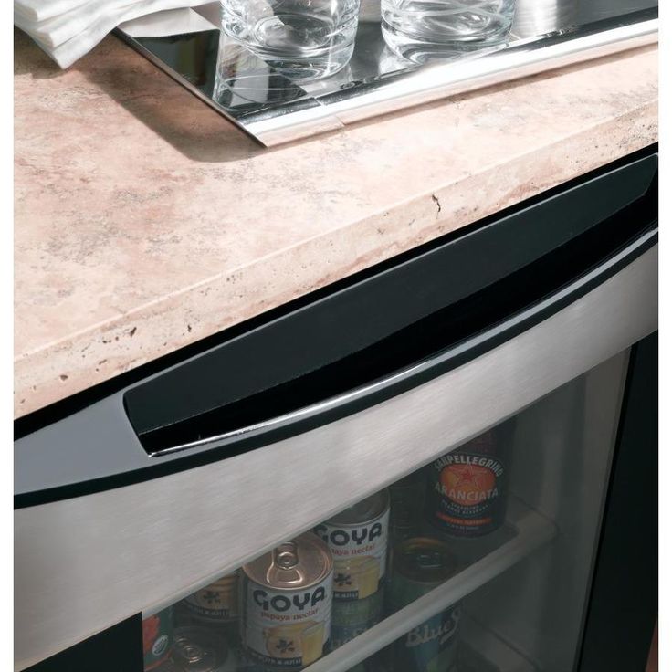 GE Profile 150-Can Capacity (5.3-cu ft) Residential Stainless Steel Freestanding Beverage Center