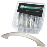 Ethan 3 in. (76 mm) Satin Nickel Drawer Pull (10-Pack)