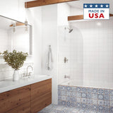 SOLNA 60 in. x 42 in. Acrylic Rectangular Drop-in Reversible Soaking Bathtub in White - Super Arbor