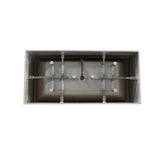 Talence 59 in. Acrylic Flatbottom Freestanding Bathtub in White - Super Arbor
