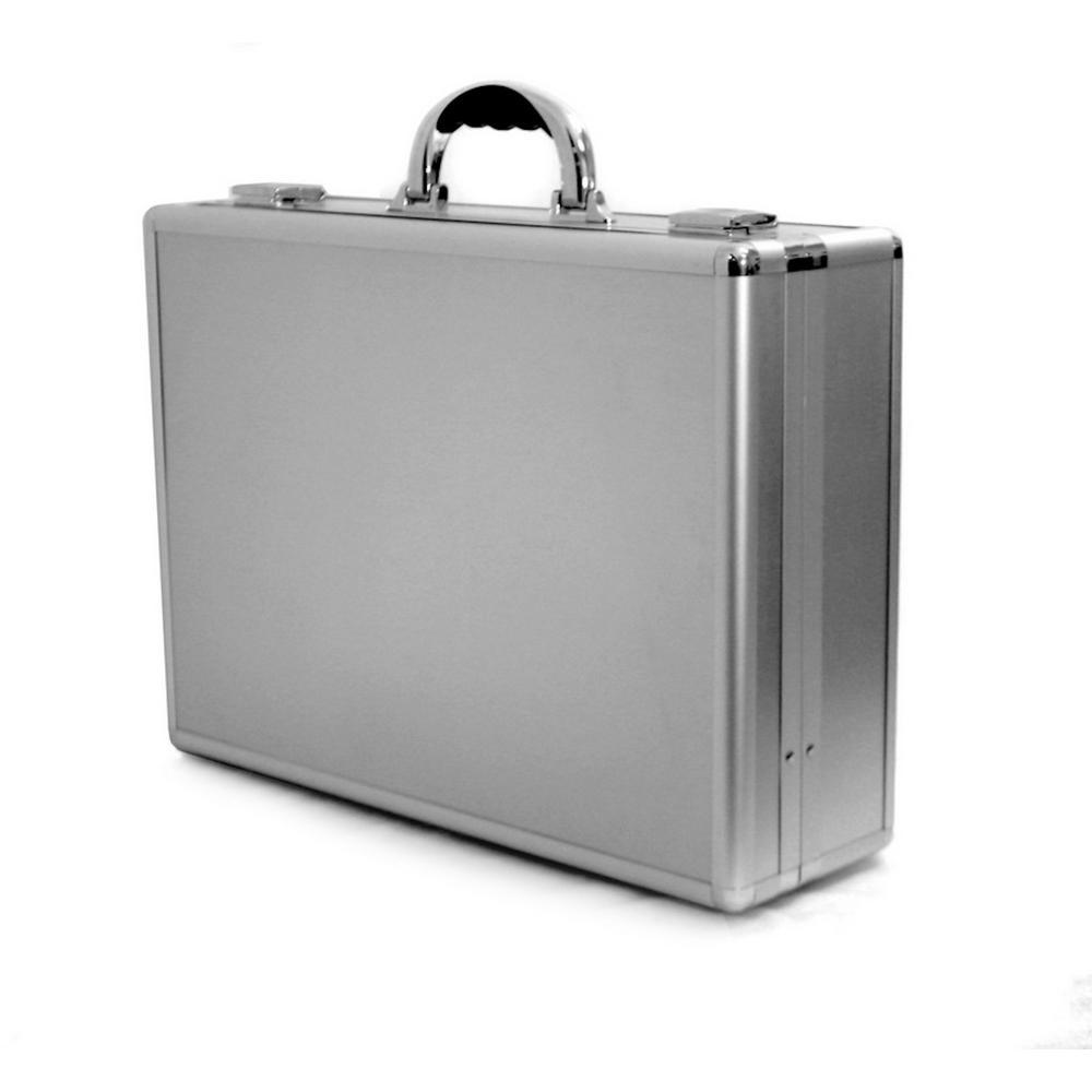 15 in. Smooth Aluminum Tool Case with Foam in Silver - Super Arbor