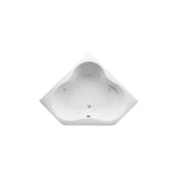 ProFlex 5454 4-1/2 ft. Acrylic Oval Drop-in Whirlpool in White - Super Arbor
