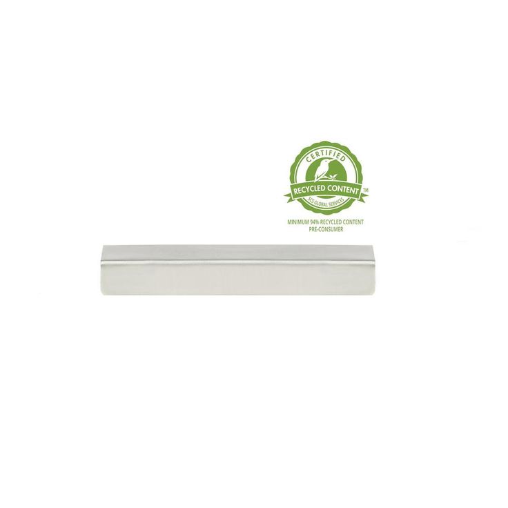 2 in. (50 mm) Brushed Nickel Contemporary Edge Drawer Pull