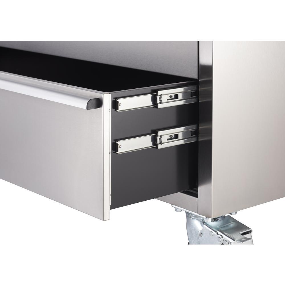 43 in. 11-Drawer Stainless Steel Rolling Tool Chest Combo - Super Arbor