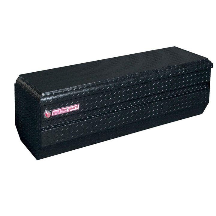 Weather Guard 62 in. Gloss Black Aluminum Full Size Chest Truck Tool Box - Super Arbor
