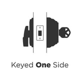 Austin Venetian Bronze Single Cylinder Deadbolt and Passage Lever Combo Pack Featuring SmartKey Security - Super Arbor