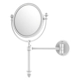 Allied Brass Southbeach 8-in x 16-in Matte White Double-Sided Magnifying Wall-Mounted Vanity Mirror