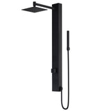 Orchid 39.375 in. 2-Jet High Pressure Shower System with Fixed Rainhead and Handheld Dual Shower in Stainless Steel - Super Arbor