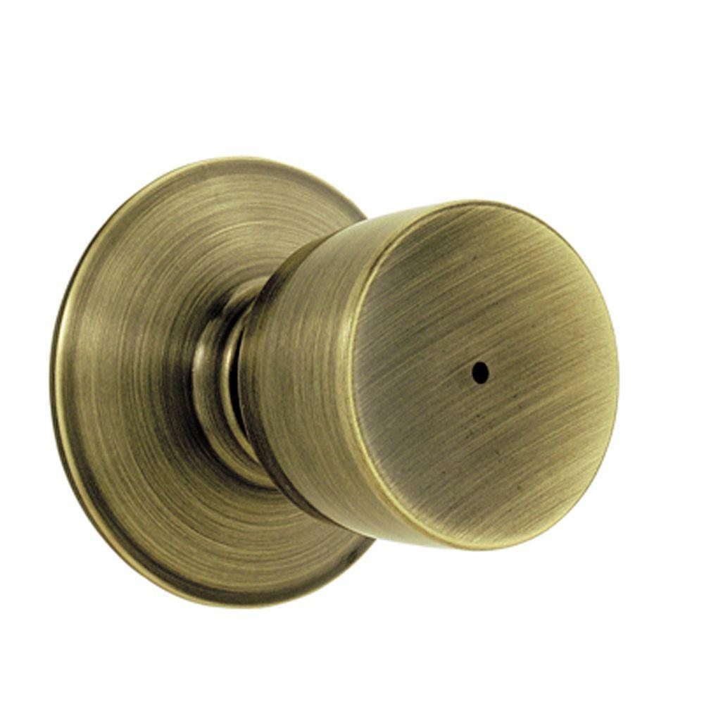 Bell Satin Chrome Privacy Bed/Bath Door Knob - Super Arbor