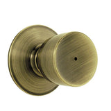 Bell Satin Chrome Privacy Bed/Bath Door Knob - Super Arbor