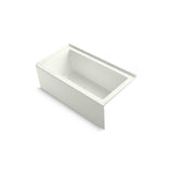 Underscore 60 in. Acrylic Right-Hand Drain Rectangular Alcove Bathtub in White - Super Arbor
