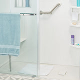Style Selections 21-in x 21-in Polyester Shower Stall Mat