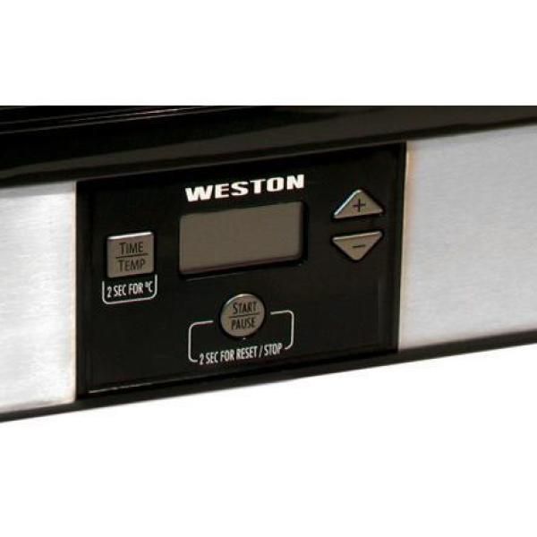 6-Tray Black Food Dehydrator with Temperature Sensor