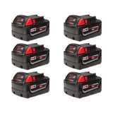 M18 18-Volt Lithium-Ion XC Extended Capacity Battery Pack 6.0Ah (4-Pack) - Super Arbor