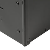 Storehouse Extra Large, Steel, Post Mount Mailbox, Black - Super Arbor