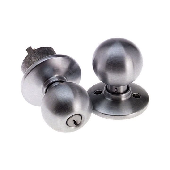 Schlage Orbit Satin Chrome Storeroom Lockset, ANSI Grade 2, 1-3/4 in Door, Light Commercial