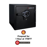 SFW123DTB 1.23 cu. ft. Fireproof Safe and Waterproof Safe with Dial Combination - Super Arbor