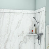 Adaptable 60 in. x 60 in. x 80 in. 9-Piece Easy Up Adhesive Alcove Shower Surround in Calypso - Super Arbor