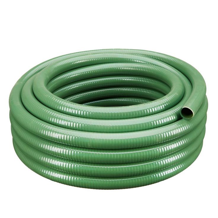1 in. Dia x 50 ft. Green Heavy-Duty Flexible PVC Suction and Discharge Hose
