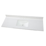 49 in. W Marble Vanity Top in Carrara - Super Arbor