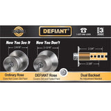 Defiant Brandywine Stainless Steel Passage Hall and Closet Door Knob Contractor Pack (6-Piece)