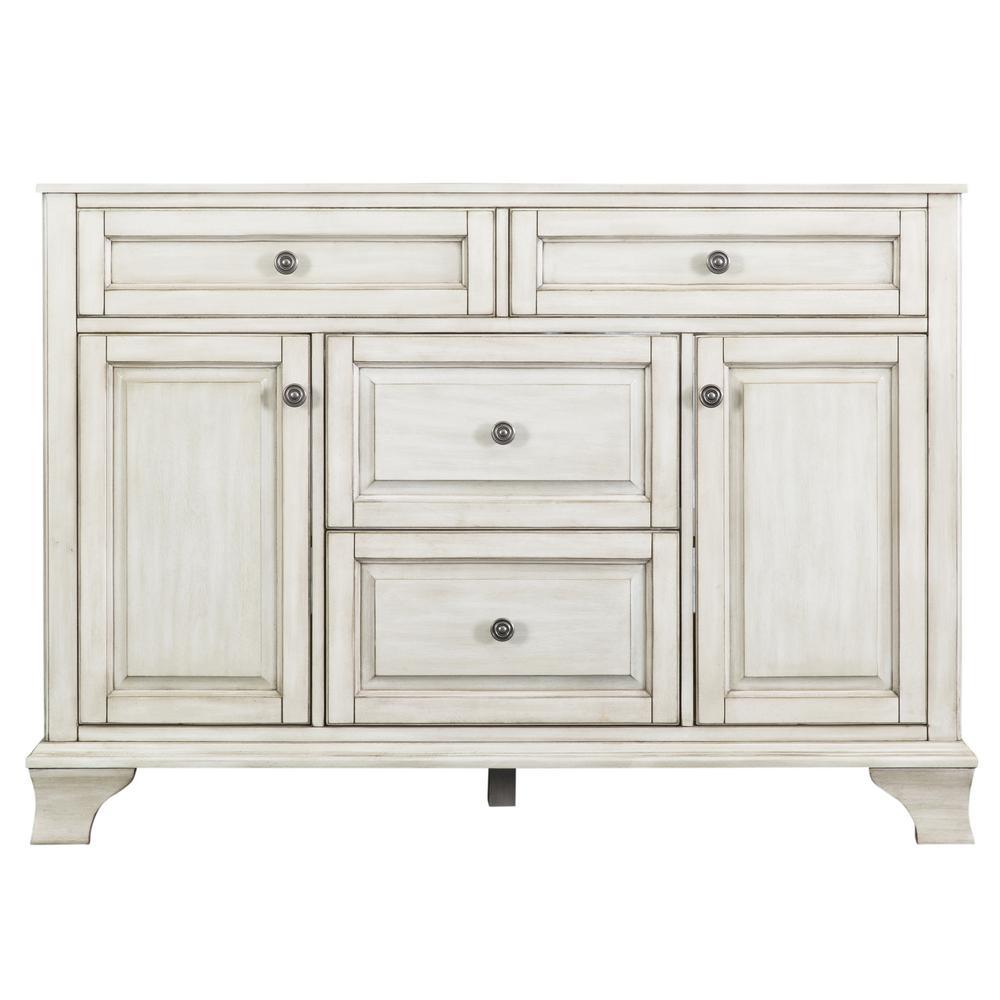 Corsicana 60 in. W x 21.5 in. D Vanity Cabinet Only in Antique White - Super Arbor