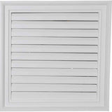 24 in. x 24 in. Square Primed PolyUrethane Paintable Gable Louver Vent - Super Arbor