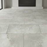 Inverness Travertine 22 MIL x 18.5 in. W x 37 in. L Click Lock Waterproof Vinyl Tile Flooring (19.1 sq. ft./case)