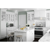 Brookfield Assembled 36x34.5x24 in. Plywood 3 Drawer Base Kitchen Cabinet Soft Close Drawers in Painted Pacific White