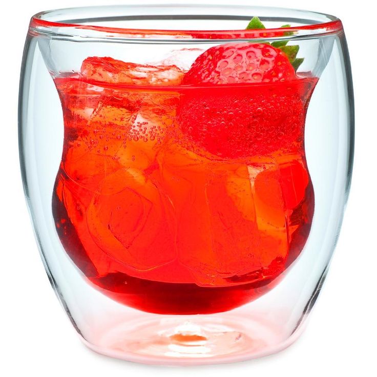 Curva Artisan Series 8 oz. Double Wall Beverage Glasses and Tumblers (Set of 4)