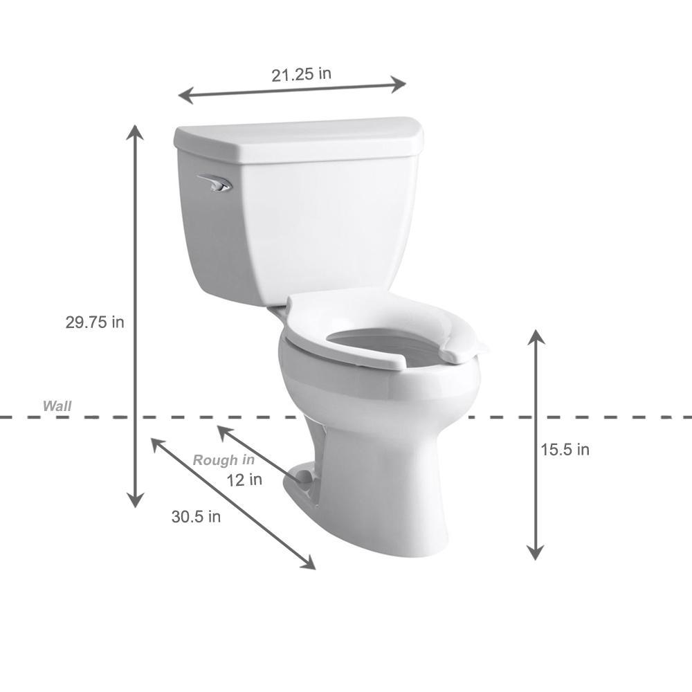Wellworth Classic 2-Piece 1.6 GPF Single Flush Elongated Toilet in White - Super Arbor