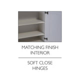 Brookings Plywood Ready to Assemble Shaker 24x30x12 in. 1-Door Blind Wall Kitchen Cabinet in White
