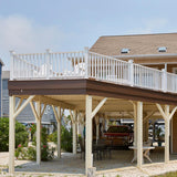 ArmorGuard Regency 94 in. White Composite Rail Kit - Super Arbor