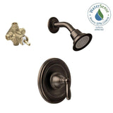 Brantford Single-Handle 1-Spray Posi-Temp Shower Faucet Trim Kit with Valve in Oil Rubbed Bronze (Valve Included)