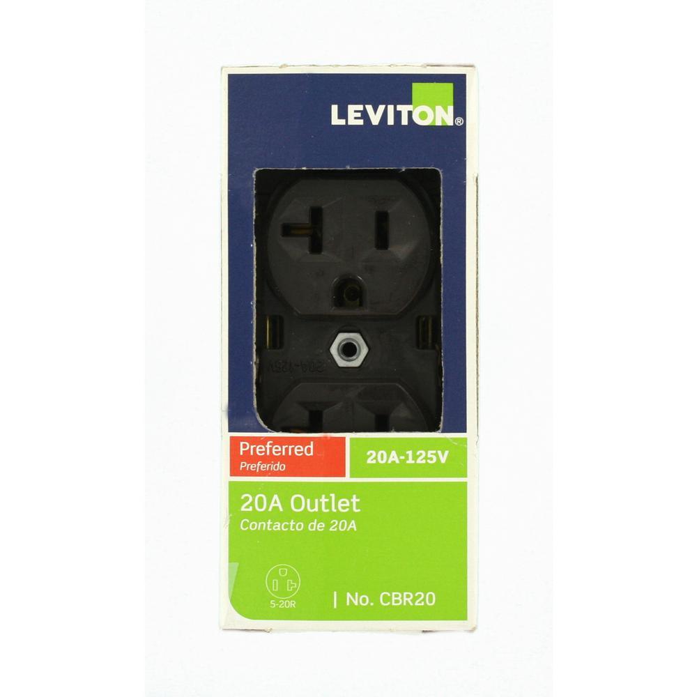 20 Amp Commercial Grade Duplex Outlet, Brown - Super Arbor