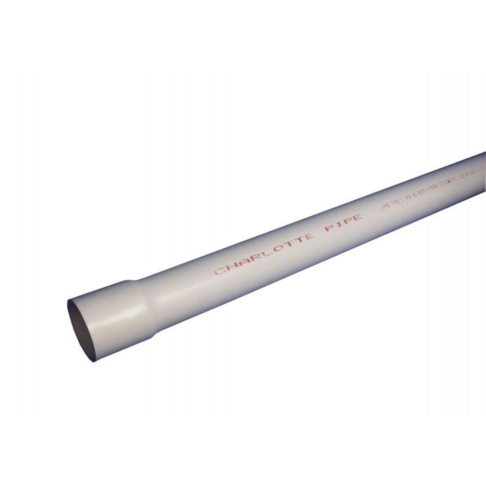 4 in. x 10 ft. PVC 2729 Perforated Pipe - Super Arbor