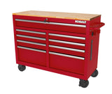 Kobalt 46.1-in L x 37.2-in H 9-Drawers Rolling Red Wood Work Bench